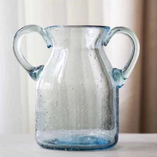 Çin Küçük açık cam vazo dekoratif cam vazo toptan üretici firma