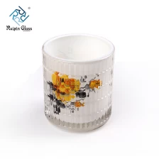 Китай Оптовый держатель свечи стеклянный цветок в фарфоре производителя
