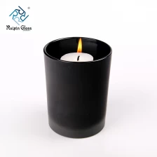 Китай Оптовый матовый черный держатель для стеклянных свечей на 8 унций производителя