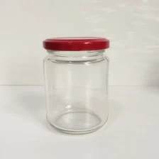 China Venda de garrafas do atacado pequena hermético fundo redondo comida/geleia vidro jar fabricante