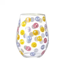 Çin Komik Altın Jantlı Köklü Şarap Tumblers Sup Gözlükleri Hediye Kutusu ile Seti Çıkartlı Şaraplı üretici firma