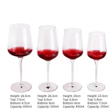 China machine pressed personalised lead free tasting hand blown luxury strong red wine glass set dropshipping manufacturer