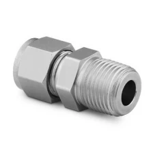 China SS-810-1-8 Stainless Steel Swagelok Tube Fitting  Male Connector 38 in Tube OD x 38 in Male NPT manufacturer