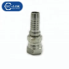 China YC-LOK Hydraulic nipple JIC Female double hexagon hose fittings manufacturer