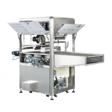 China coating machine enrobing chocolate for chocolate coating cereal bar chocolate fabricante