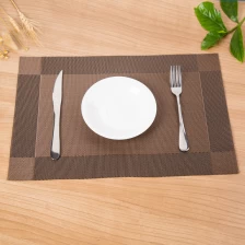 China 45*30cm square dining table PVC placemat supplier manufacturer