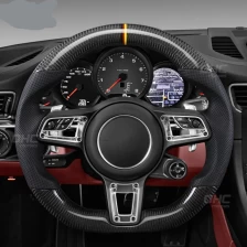 China Car steering wheel for porsche cayenne Panamera 2014--2021 911 997 Mk2 Boxster Cayman Carbon Fiber Steering wheel manufacturer