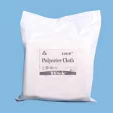 porcelana 100% poliéster microfibra trapo de limpieza tela no tejida toallitas fabricante
