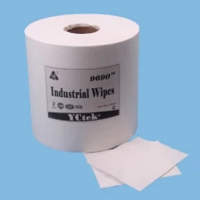China 55% Woodpulp45% Polyester Spunlace Vlies für industrielle Reinigungs-Tücher Hersteller