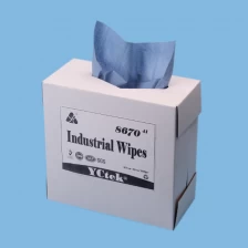 중국 Blue 60gsm Pop Up 70% Woodpulp 30% PP Industrial Cleaning Industrial Wipes 제조업체
