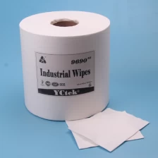 China China Supplier Woodpulp Polyester Cleaning Paper Roll manufacturer