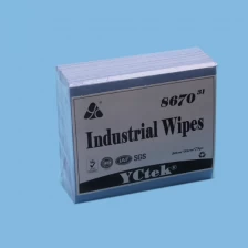 Chine YCtek70 PP pulpe de bois en relief non tissé industrielle nettoyage lingettes, 100pcs/bag fabricant