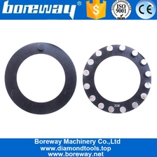 चीन 16 मिमी निर्माता के साथ 12 मिमी हाइट रिंग डायमंड क्लिंडेक्स पीस कंक्रीट प्लेट ब्लॉक व्हील उत्पादक