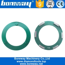 चीन 6 मिमी आपूर्तिकर्ताओं के साथ 240 मिमी रिंग डायमंड कंक्रीट प्लेट क्लिंडेक्स पीस व्हील उत्पादक
