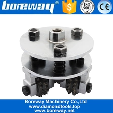 China 5 Inch Integral Support Frame Carbide Alloy Double Layer Bush Hammer Plate manufacturer