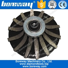 China Angle Grinder Medal Bond Diamond Sintered Segmented Bullnose Profiling Router Bit manufacturer