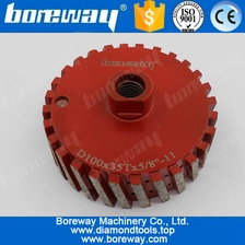China D100x35Tx5/8"-11 Segmented Diamond Zero Tolerance Wheel For Grinding Basin manufacturer