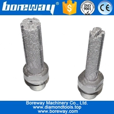 China D15*65L*1/2"G Vacuum Brazed CNC Cutting Finger Bit For Granite Counter manufacturer
