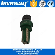 China D16*30T*1/2"G CNC Diamond Finger Milling Cutter With Strength Segment For Counter manufacturer