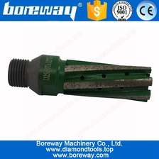 China D25*60T*1/2"G Diamond Finger Drill Bit For Grinding Stone Basin manufacturer