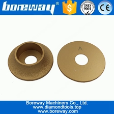 China D75x20Tx20H B shape 1/4 Round Vacuum Brazed Diamond Grinding Wheel For Stone manufacturer