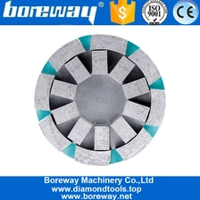 China Diamond Sinter Round Satellite Cup Wheel Diamond Grinding Tool Abrasive Disc Polishing Head For Calibration Slab And Tile manufacturer