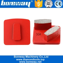 चीन डबल ओवल सेगमेंट्स 30 # कंक्रीट एपॉक्सी टेरेज़ो के लिए पीस ग्राइंडिंग पैड्स पॉलिशिंग टूल्स में जूतों का प्लग उत्पादक