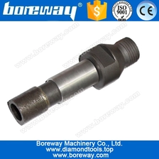 China Radial Arm Machine Rough Grit  Male Thread Incremental Cutting Replacement Diamond Finger Bits with Holder manufacturer