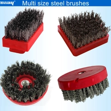 China Steel wire antique abrasive brushes for matt and antique surface manufacturer