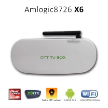 China Caixa de tv inteligente Dual Core Amlogic8726-MX construir-na câmera X6 fabricante
