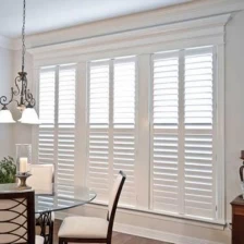 China Custom color Timber shutters supplier, OEM Plantation shutter in china manufacturer