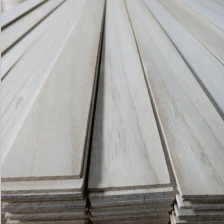 porcelana Gesso imprimió los componentes de las persianas de madera de Paulownia, los componentes de las persianas de Basswood en venta fabricante