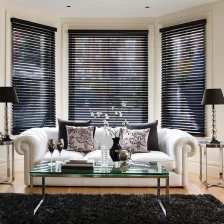 China Read wood Horizontal wooden blinds, Ready made Wooden blinds on sale manufacturer