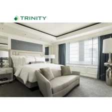 China latest design hotel bedroom furniture bed room sets plywood manufacturer