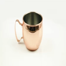 China Stainless Steel Barware Copper Plated Moscow Mule Shot Mug manufacturer