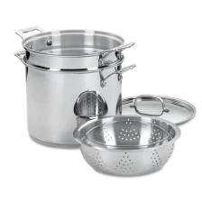 China Chef's Classic Stainless 4-Piece 12-Quart Pasta/Steamer Set manufacturer