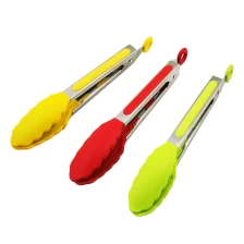 China Colorful Stainless Steel Food Tong Silicone Tongs EB-KA73 manufacturer