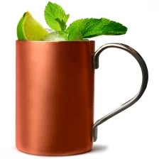 China Copper plated stainless steel Copper Mug with stainless steel handle manufacturer