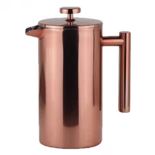 China Double wall stainless steel French coffee press manufacturer
