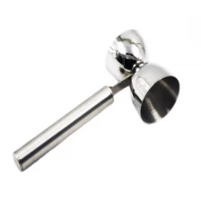 China Double-end Stainless Steel Jigger with handle  Bar Measuring Cup EB-BT55 manufacturer