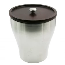 China Elegant Stainless steel wooden lid  Ice bucket  EB-BC65 manufacturer