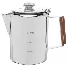 China Excellent Quality Stainless Steel Stovetop Coffee Percolator Pot Kettle manufacturer