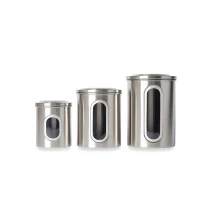 porcelana Juego de recipientes de almacenamiento de alimentos de acero inoxidable de alta calidad con tapas herméticas desmontables fabricante