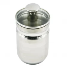 中国 高品质不锈钢食品容器手柄盖密封罐储存瓶EB-MF023 制造商