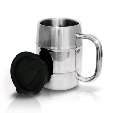 China Hot Sale Stainless Steel Double Wall  Insulated Coffee Mug With Pkastic Lid manufacturer