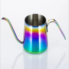 China Venda quente aço inoxidável 304 rainbow color coffee pot fabricante