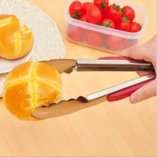China Locking Tongs Stainless-Steel with Silicone Handle for Cooking Grilling and Serving manufacturer