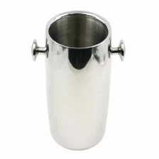 Κίνα Νέος σχεδιασμός από ανοξείδωτο ατσάλι Drum σχήμα χειρίζεται Ice Bucket Champagne Bucket EB-BC30 κατασκευαστής
