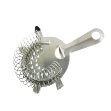 China Polished  Stainless Steel Four Prong Hawthorn Strainer Cocktail Strainer EB-BT56 manufacturer