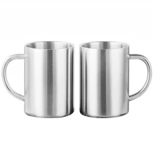 China Premium Stainless Steel Coffee Mugs Set of 2 manufacturer